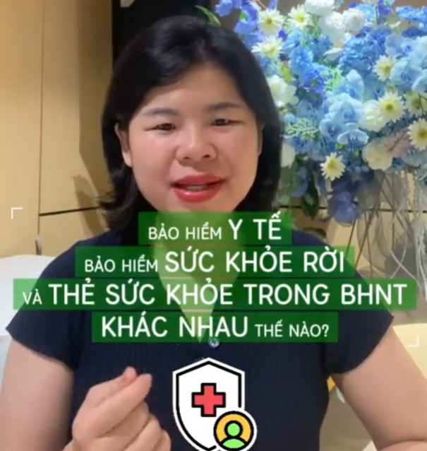 BHYT BHSK rời và thẻ sức khỏe trong BHNT Khác nhau thế nào?